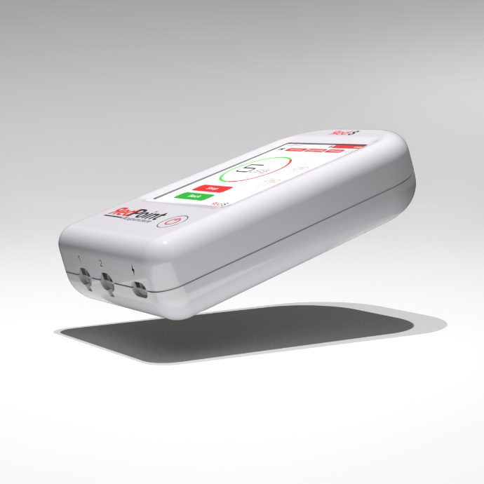 Appareil Red 8 de RedPoint Acupuncture, dispositif portable LED rouge pour la stimulation de 8 points d’acupuncture.